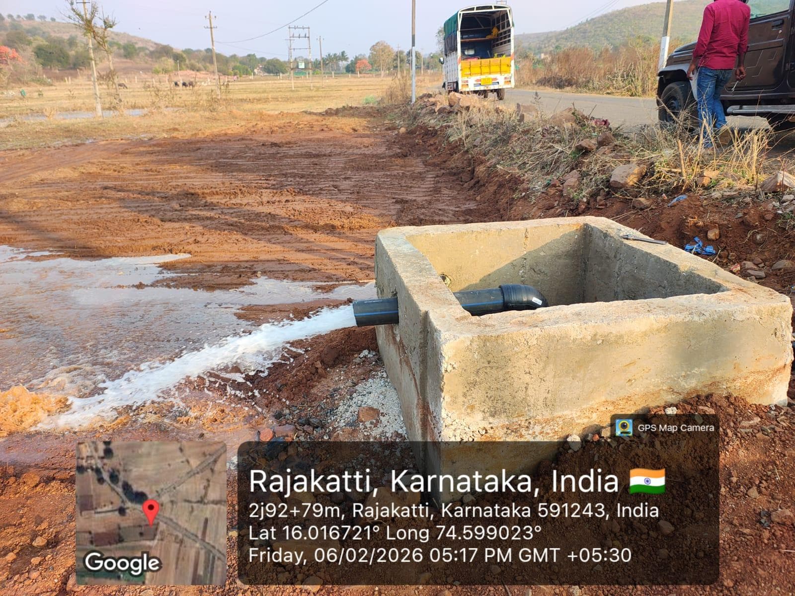Markandeya Lift Irrigation Scheme - Pipeline Outlet